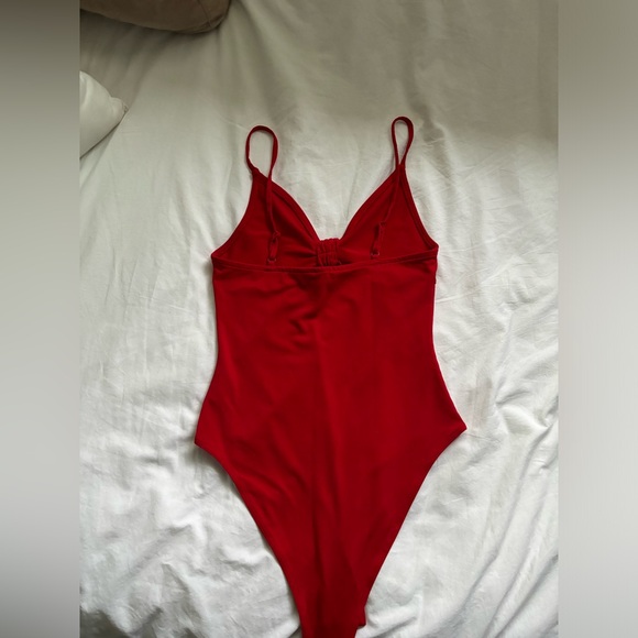 Red Bow Bodysuit - Picture 3 of 4